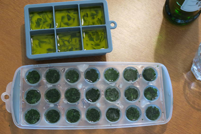 Herb ice cubes 9